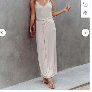 Swanville Twist Front Knit Maxi Skirt